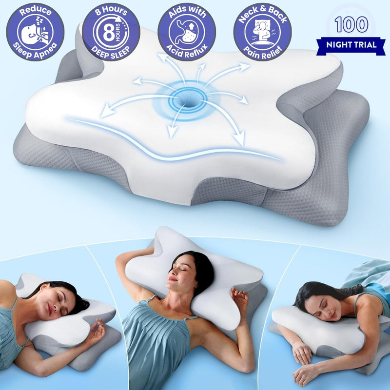 OrthoSleep Memory Foam Neck Pillow