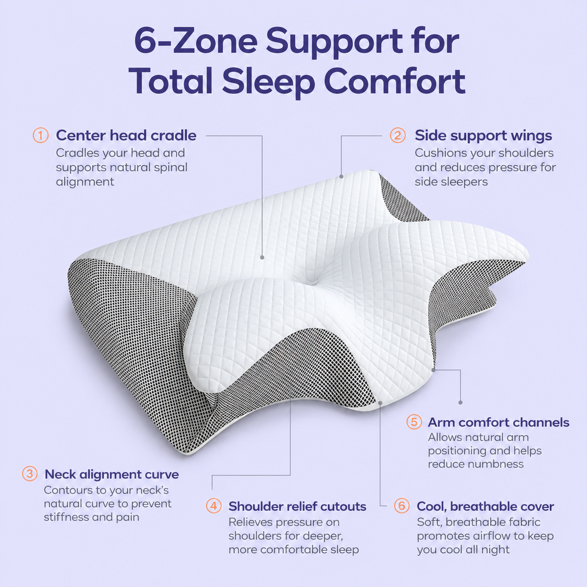 Support That Follows the Curve of Your Neck.