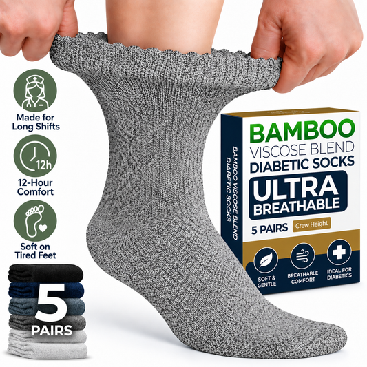 HappyFeet™ Bamboo Long Hour Shift Compression Socks