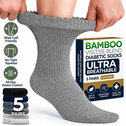 HappyFeet™ Bamboo Wide Calves Compression Socks