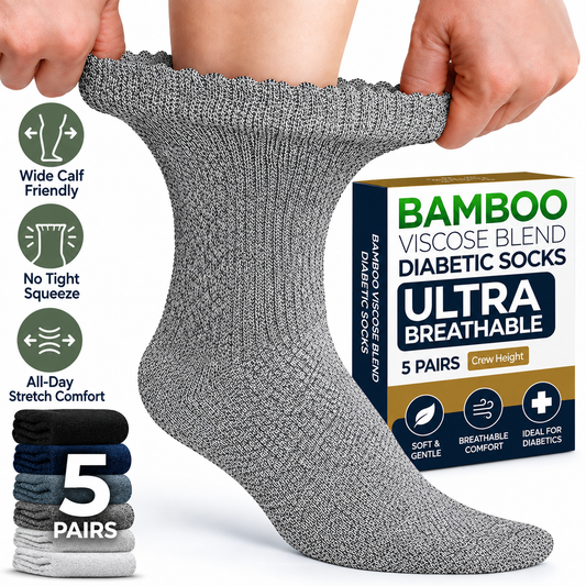 HappyFeet™ Bamboo Wide Calves Compression Socks
