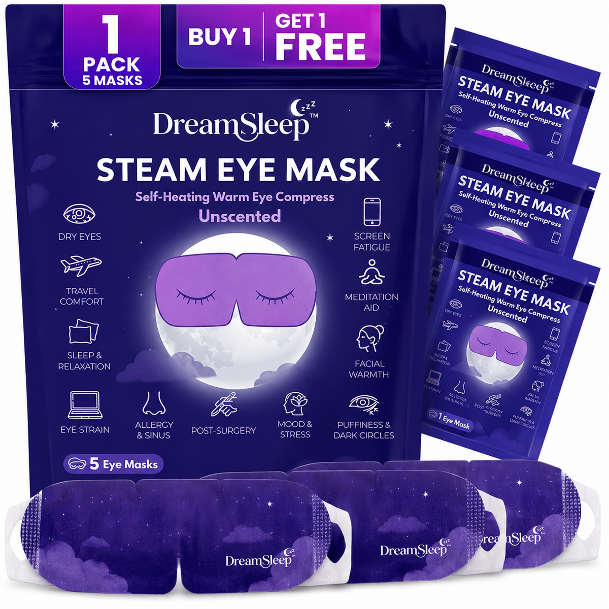 DreamSleep Steam Eye Mask